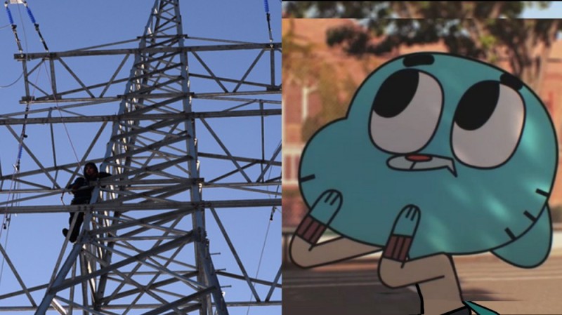 Create meme: the amazing world of Gumball , the electricity was turned off, The amazing world of Gambol 1