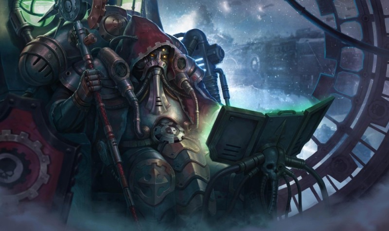 Создать мем: warhammer 40000 адептус механикус, warhammer 40000 механикус, адептус механикус вархаммер 40000