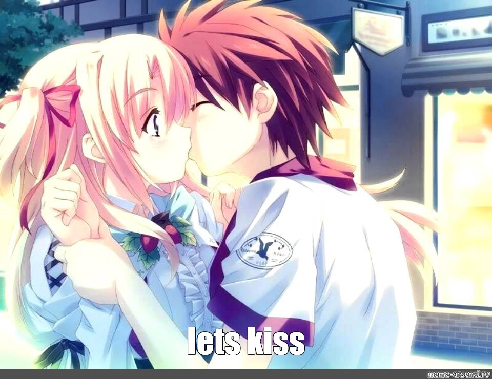 anime chibi kiss