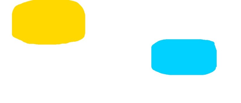 Create meme: the blue rectangle, The oval is blue, shape rectangle yellow bright frame