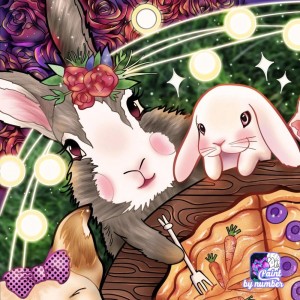 Create meme: rabbit pattern, rabbit, cute Bunny
