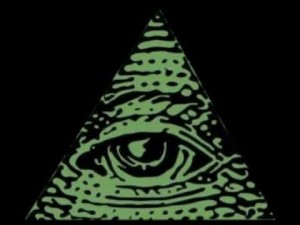 Создать мем: зеленый треугольник, треугольник с глазом, illuminat