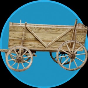 Create meme: wood cart