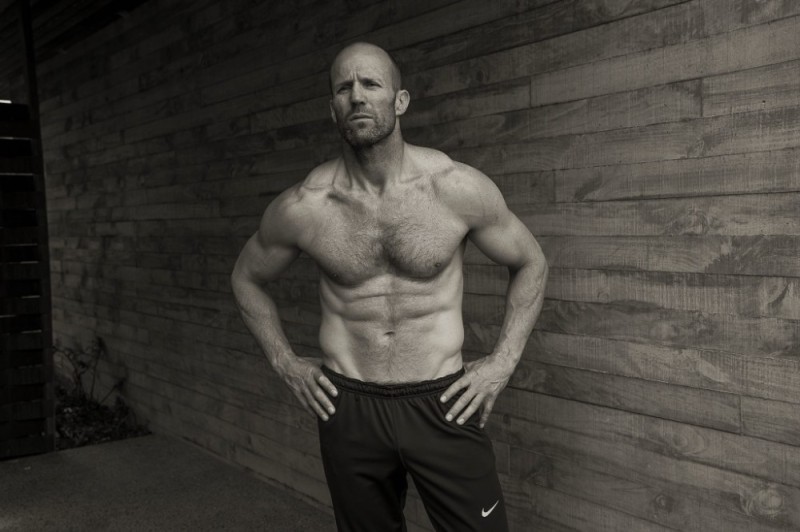 Create meme: statham in his youth, statham swimmer, Jason Statham workout