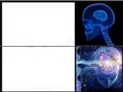 Create meme: meme about the brain, meme overmind, galactic brain meme