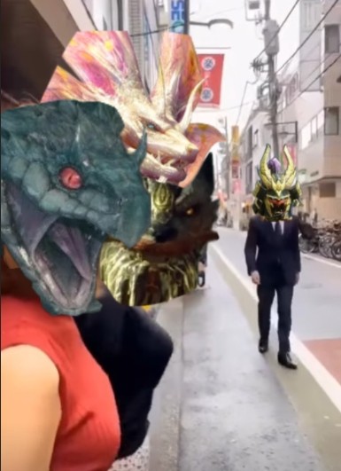 Create meme: dragon mask, people , world exhibition