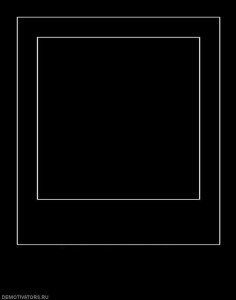 Create meme: black frame, frame for the meme, black square