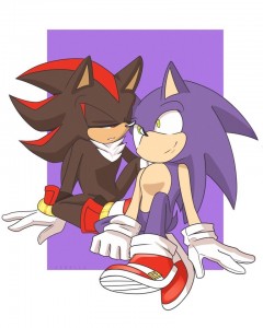 Create meme: sonadow bloody love, shadow the hedgehog, pictures of sonadow