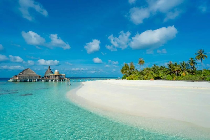 Create meme: the beach in the Maldives, Baa Atoll Maldives, in the Maldives