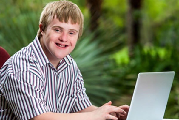 Create meme: computer downs, down is an adult, down syndrome