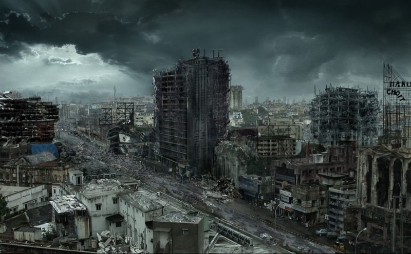 Create meme: post - apocalypse, the ruined city, Today we are canceling the apocalypse meme