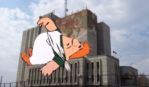 Создать мем: искусство, комиксы на стенах домов брюсселя, стрит арт