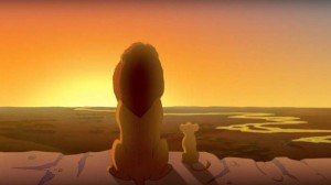 Создать мем: everything the light touches is our kingdom, муфаса на скале предков, король лев 1994