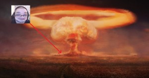 Create meme: the explosion of the atomic, atomic bomb explosion, a nuclear explosion