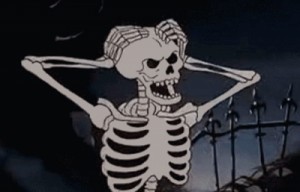 Create meme: skeleton, spooky skeleton, the skeleton