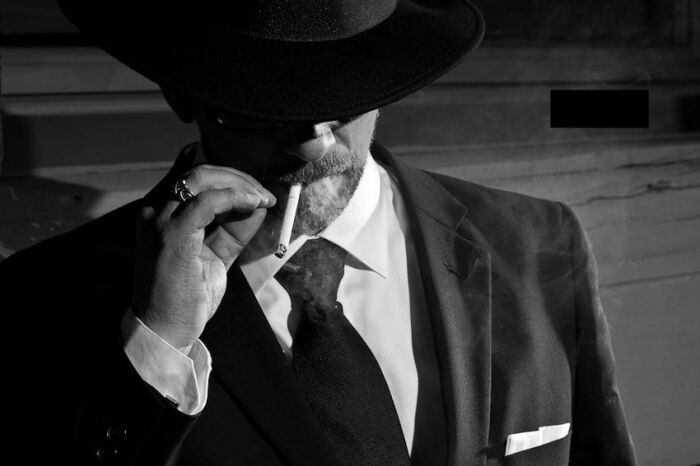 Create meme: the man in the hat with a cigarette, anonymous, people 