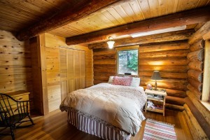 Create meme: the bed in the room, rustic style in the interior, bedroom