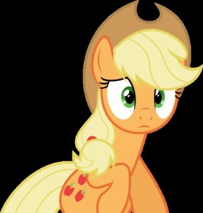 Create meme: pony, applejack, mlp