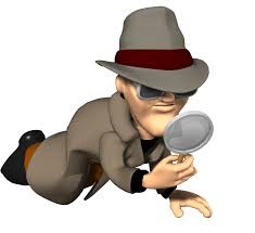 Create meme: Detective's magnifying glass, cartoon detective, detective with a magnifying glass