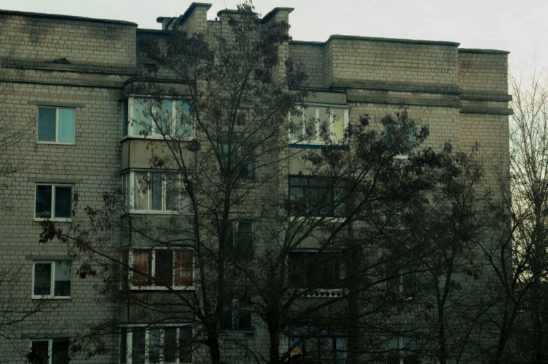 Create meme: five-storey house, street , khrushchev kazan