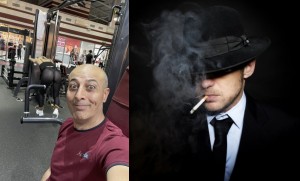 Create meme: Smoking, male, the man in the hat with a cigarette