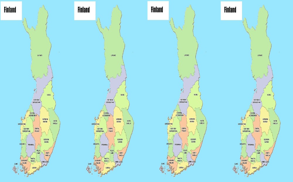 Административное деление финляндии карта