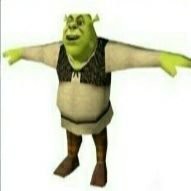 Создать мем: shrek t pose, шрек без фона, персонажи шрек для игр