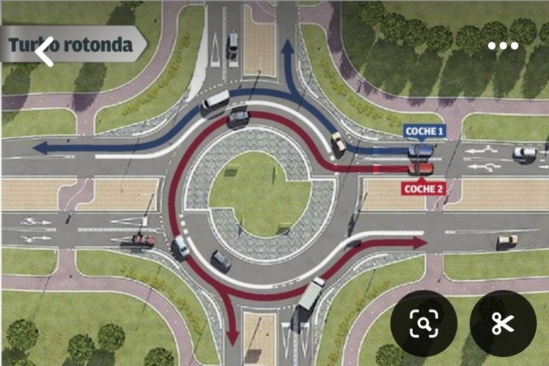 Create meme: tubocircular intersection, circular traffic rules, turbo roundabout