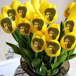 Create meme: floral, yellow Tulip