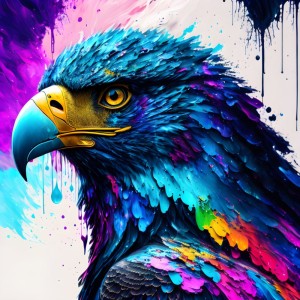 Create meme: bird eagle, psychedelic bird, bird hawk