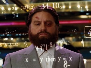 Create meme: Zach Galifianakis at the casino, Zach Galifianakis the hangover casino, Zach Galifianakis mathematics