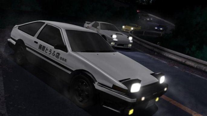 Create meme: initial d, ae 86 initial d, initial d live wallpaper