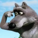 Create meme: Artem wolf, wolf, wolf with a finger to his temple