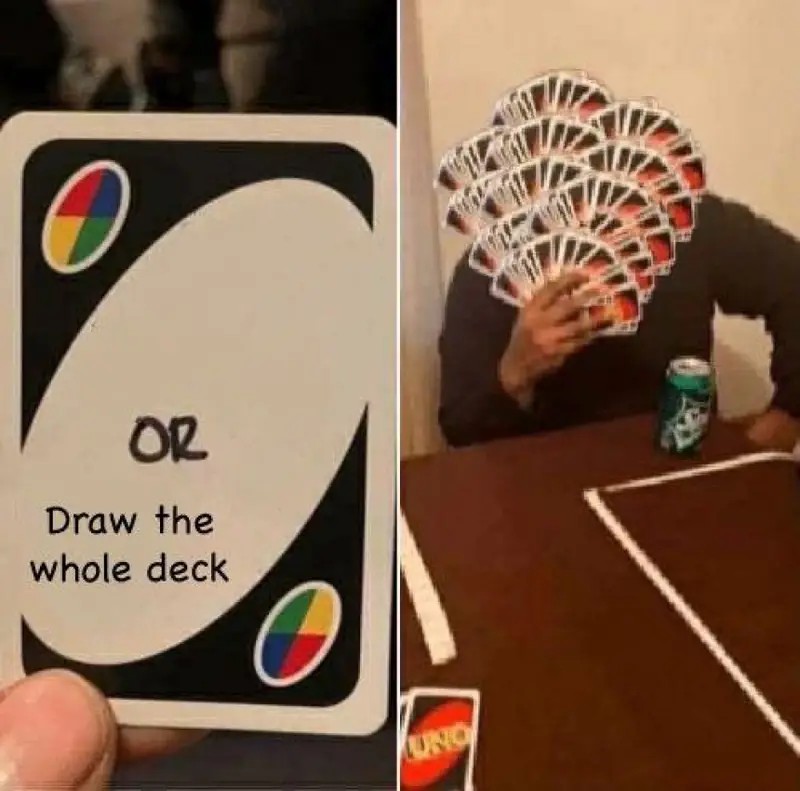 Create meme: uno mem map, uno memes, uno 25 cards