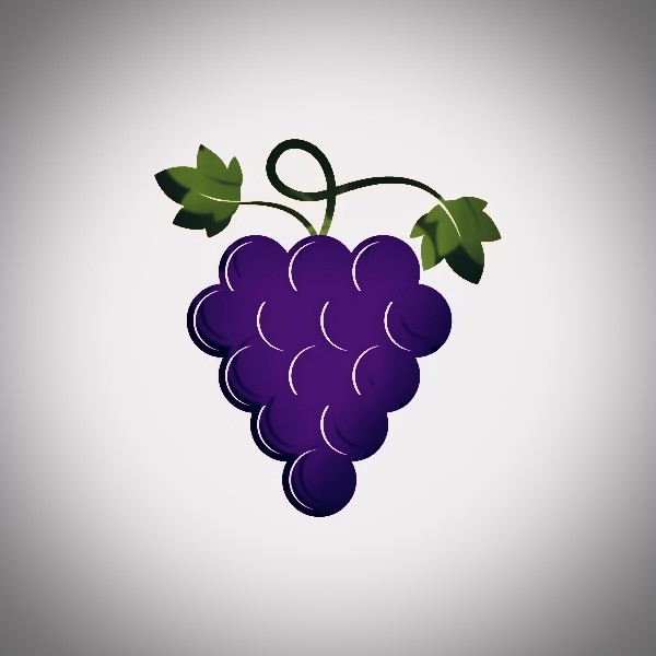 Create meme: grapes, purple grape clipart, minimalistic grapes