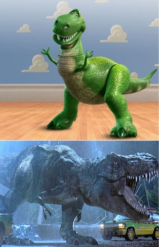 Создать мем: тираннозавр, мир юрского периода 2015, рекс история игрушек