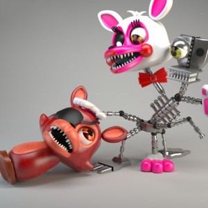 Create meme: foxy world, mangle, fnaf world