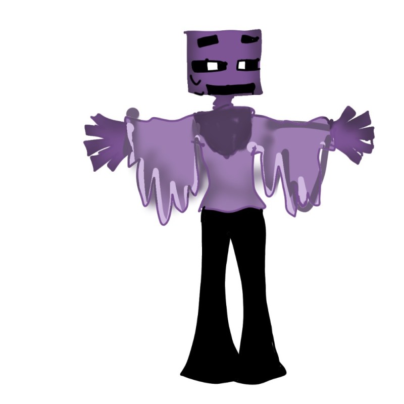 Create meme: minecraft enderman, skin of enderman, purple guy minecraft skin