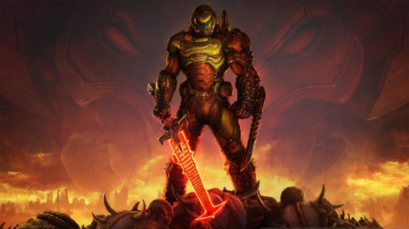 Create meme: doom eternal executioner of doom, doom eternal 4k, doom eternal