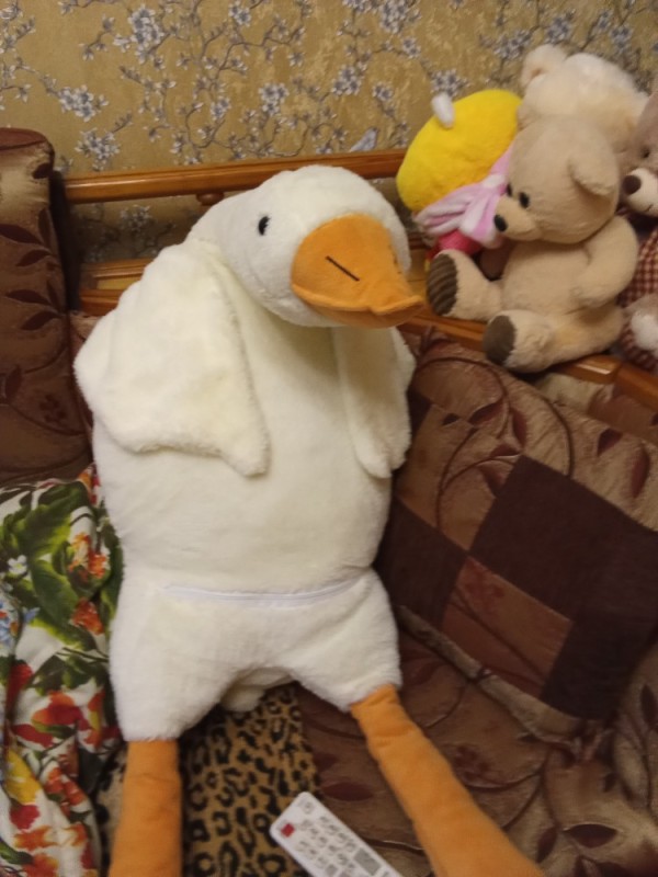 Create meme: goose 160 cm soft toy, soft toy goose, soft toy goose white