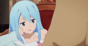 Create meme: konosuba, aqua konosuba