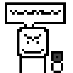 Create meme: pixel art, pixel art black and white, pixel