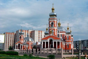 Create meme: Prikhod Serafima sarovskogo Kazan, photo Azino Kazan temple, peaceful temple of St. Seraphim of Sarov