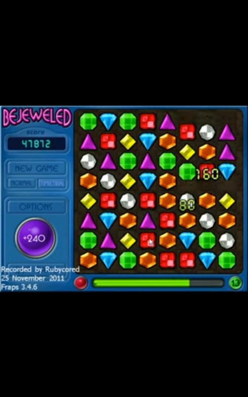 Create meme: diamond crystals game, bejeweled deluxe, bejeweled twist