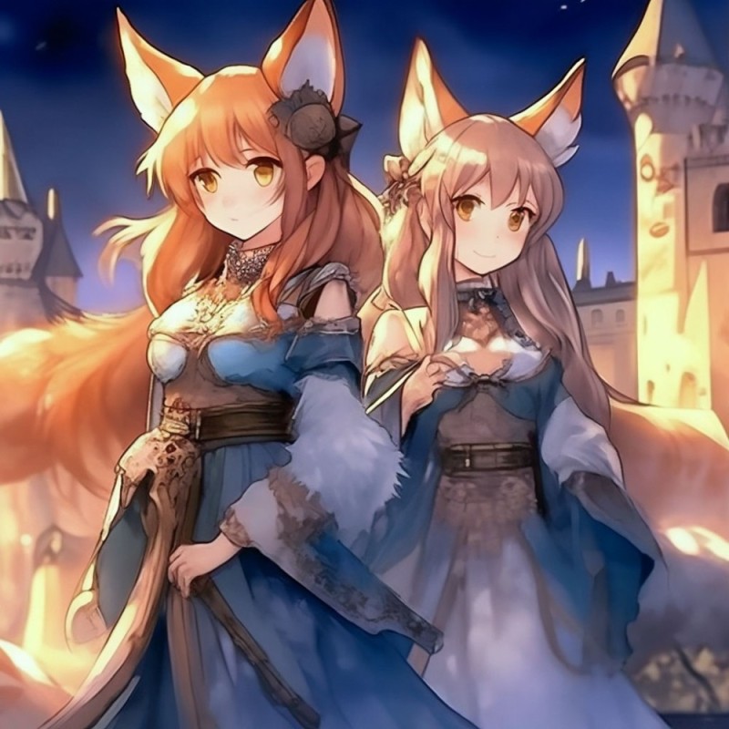 Create meme: girl , foxgirl, Kitsune Azur Lane