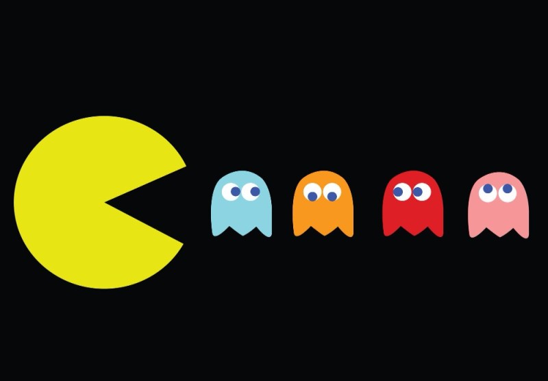 Create meme: pacman 1979, pacman game, pacman drawing