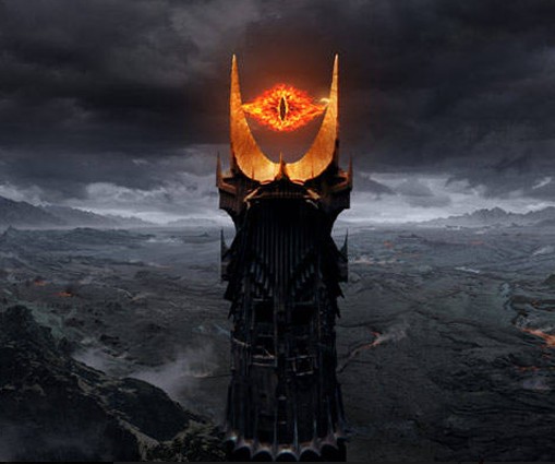 Create meme: The Tower of Sauron from the Lord of the Rings, the Lord of the rings eye of Sauron, eye of Sauron tower