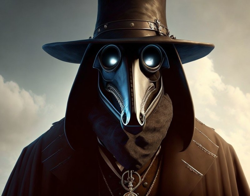 Create meme: the plague doctor , the plague doctor with a cane, Charles de lorme the plague doctor