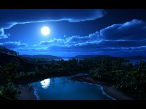 Create meme: night, moonlit night, night pictures of beautiful nature blue moon