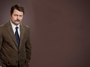 Create meme: parks and recreation, greatness, nick offerman